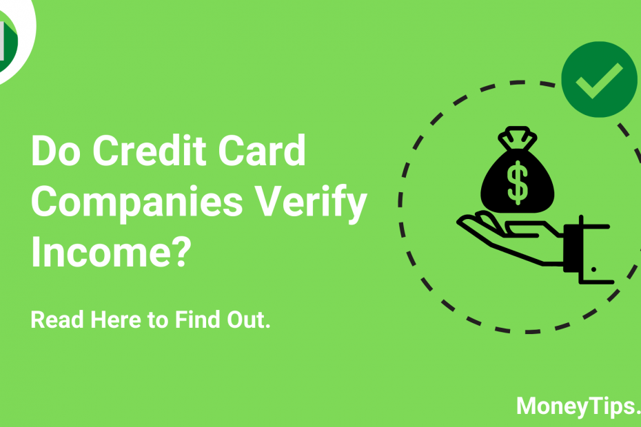 credit card companies verify income