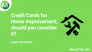 credit cards for home improvement